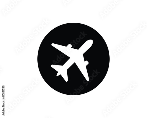 airplane flat vector icon for apps and websites