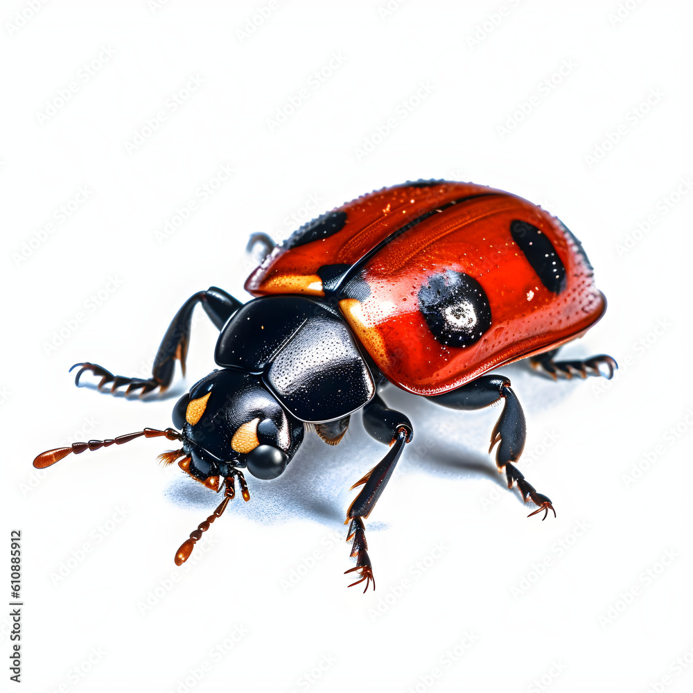ladybug on white background Generative AI ladybug on white background Generative AI