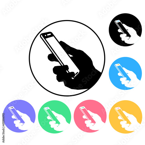Mobile Phone icon illustration isolated on transparent background