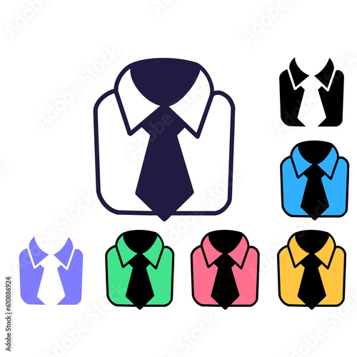  Shirt dresscodebicon illustration isolated on transparent background