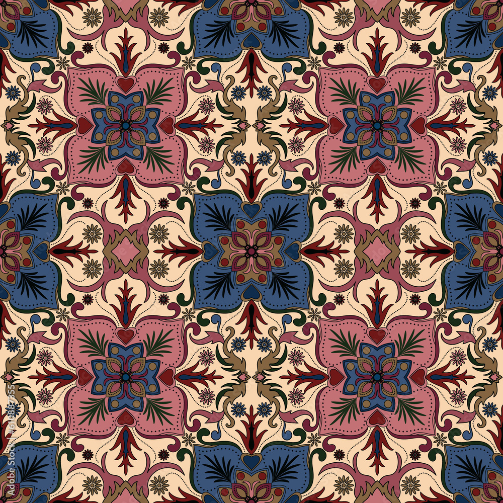 Abstract flowers.seamless.carpet composition. Cloth for women. Wrap. Wallpaper.