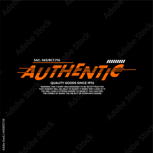 authentic original design vintage typography classic