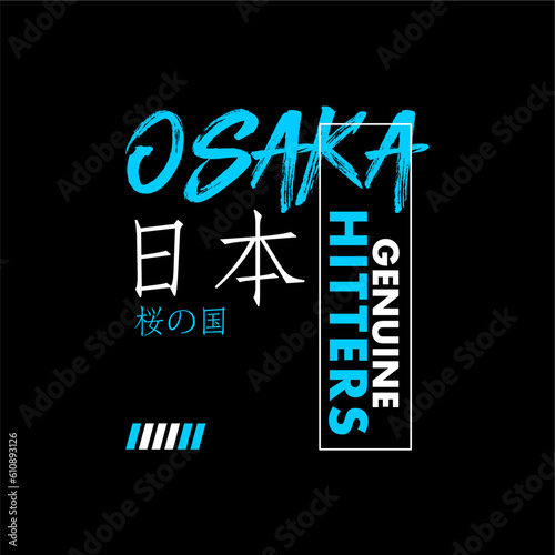 osaka hitters genuine vintage typography