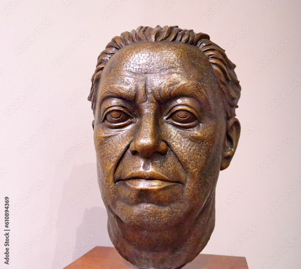 Museo Mural Diego Rivera. (Musée mural Diego Rivera). Buste de Diego