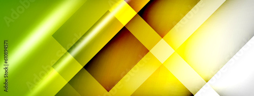 Light and shadow squares and lines abstract background