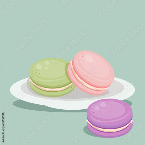 delicious and sweet macaroons