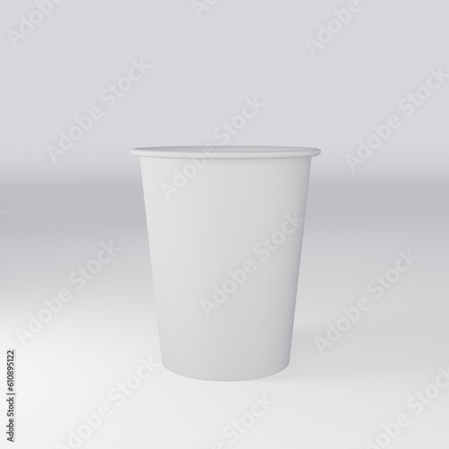 paper cup isolated on white background