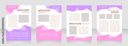 Student club on campus blank brochure layout design. Members recruitment. Vertical poster template set with empty copy space for text. Premade corporate reports collection. Editable flyer paper pages