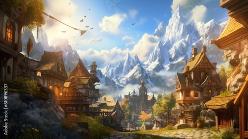 MMORPG game art environment