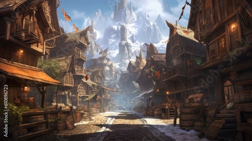 MMORPG game art environment