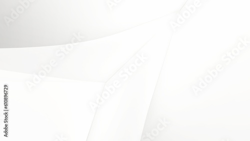 Abstract white geometric pattern background 3d render