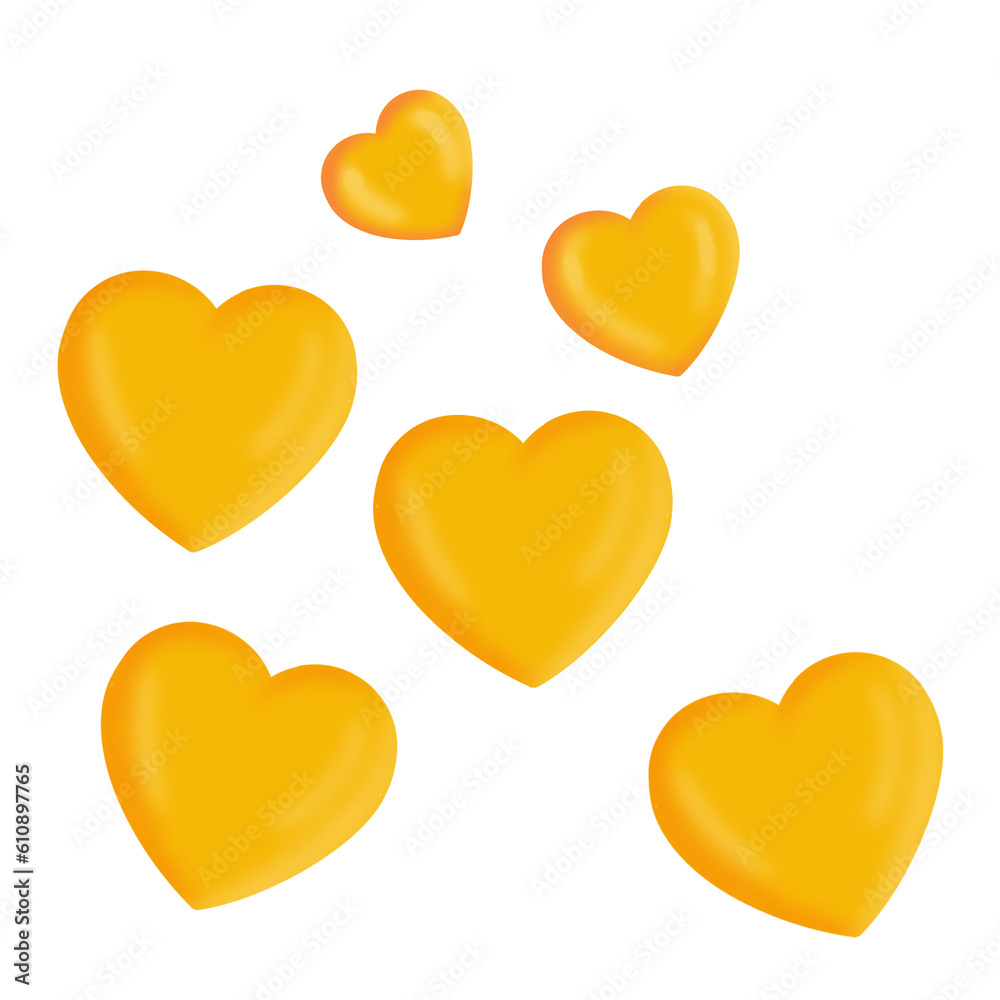 Yellow Heart Symbol.