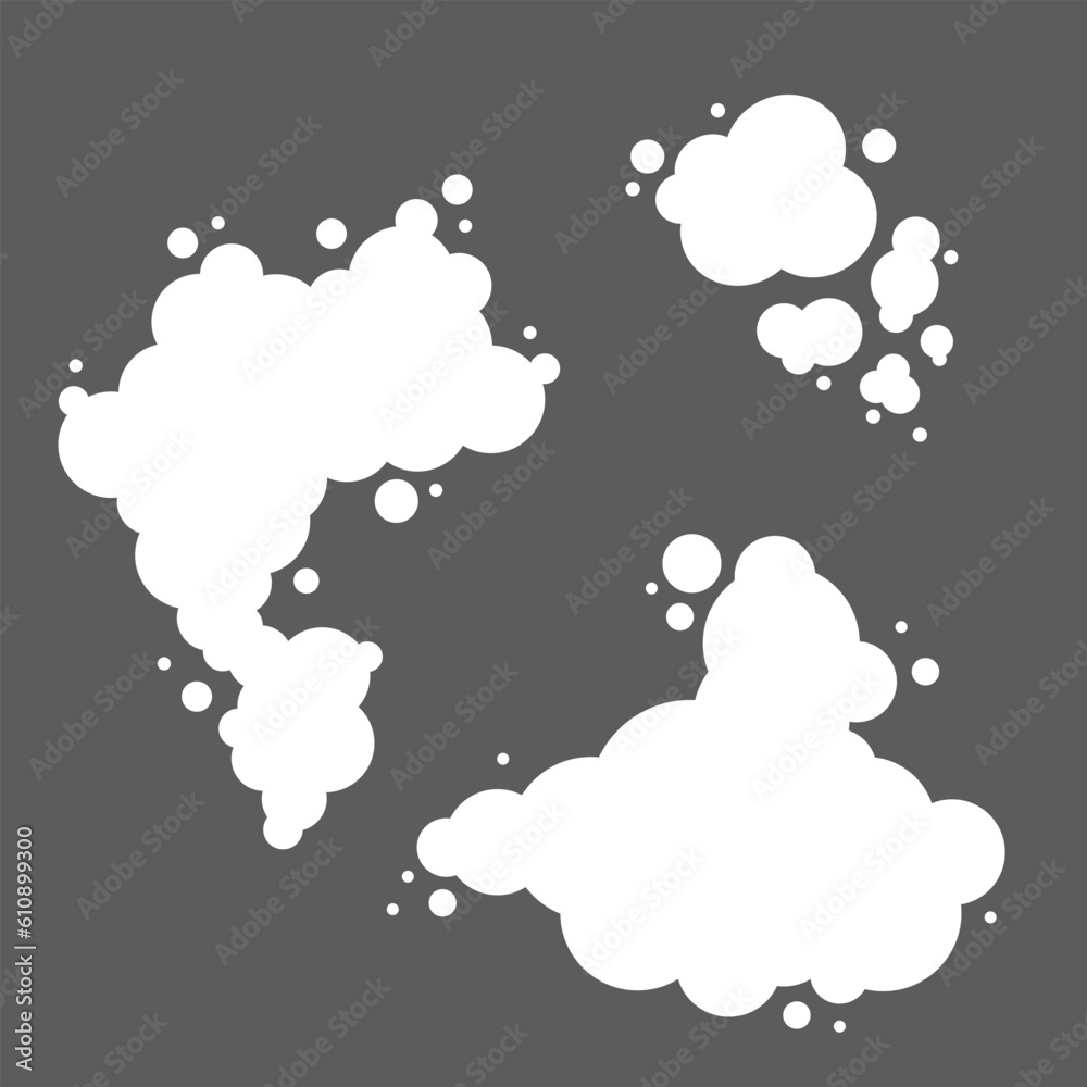 White fog or smoke cloud. Smoking, smog, dust, smell White fog or smoke cloud. Smoking, smog, dust, smell