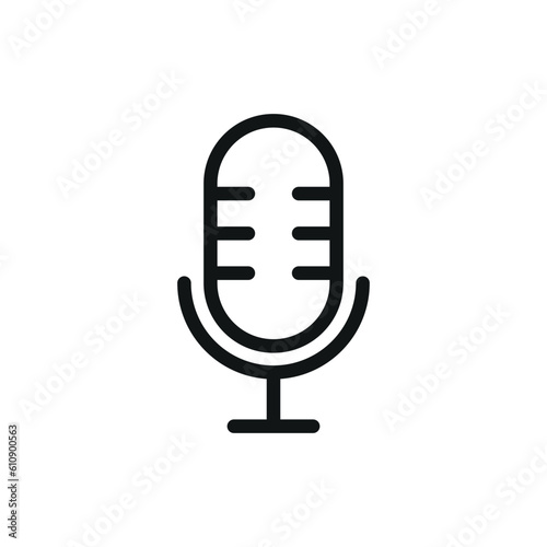 microphone sign symbol vector glyph icon