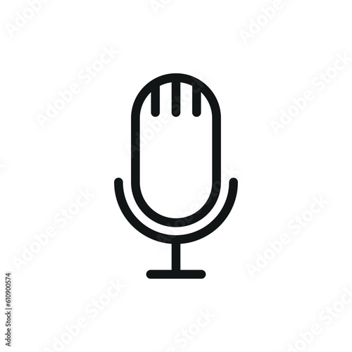 microphone sign symbol vector glyph icon
