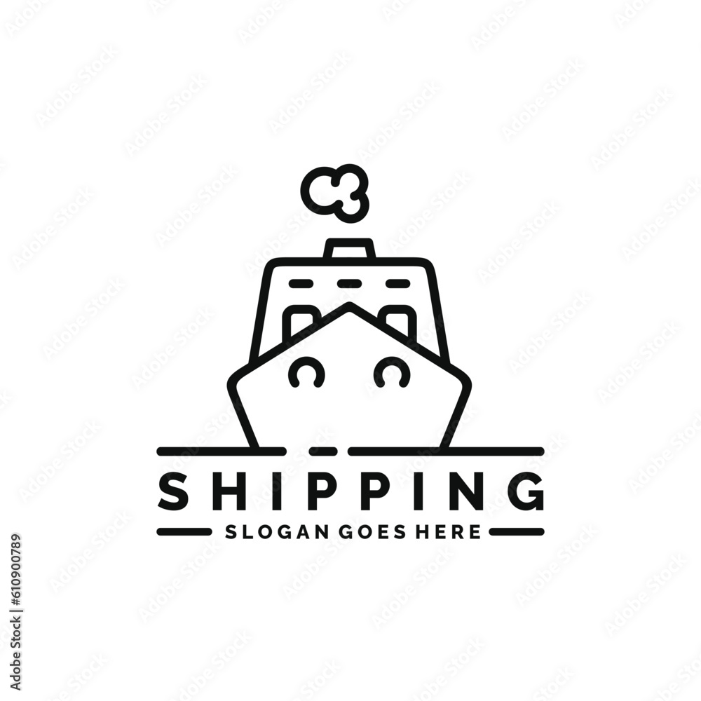 Ship logo design vector illustration Ship logo design vector illustration