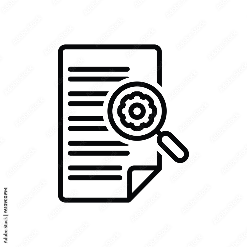Black line icon for source Black line icon for source