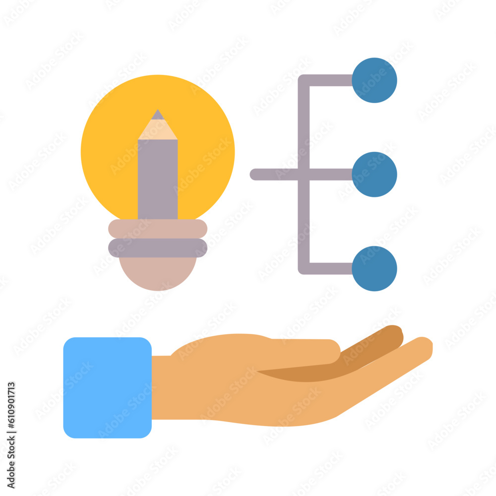 Innovation flat icon for marketing, creativity, invention, breakthrough, disruption, novelty logo Innovation flat icon for marketing, creativity, invention, breakthrough, disruption, novelty logo