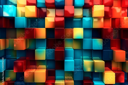 abstract background of cubes