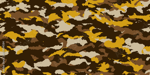 Camouflage background. Seamless pattern.Vector. 迷彩パターン テクスチャ 背景素材
