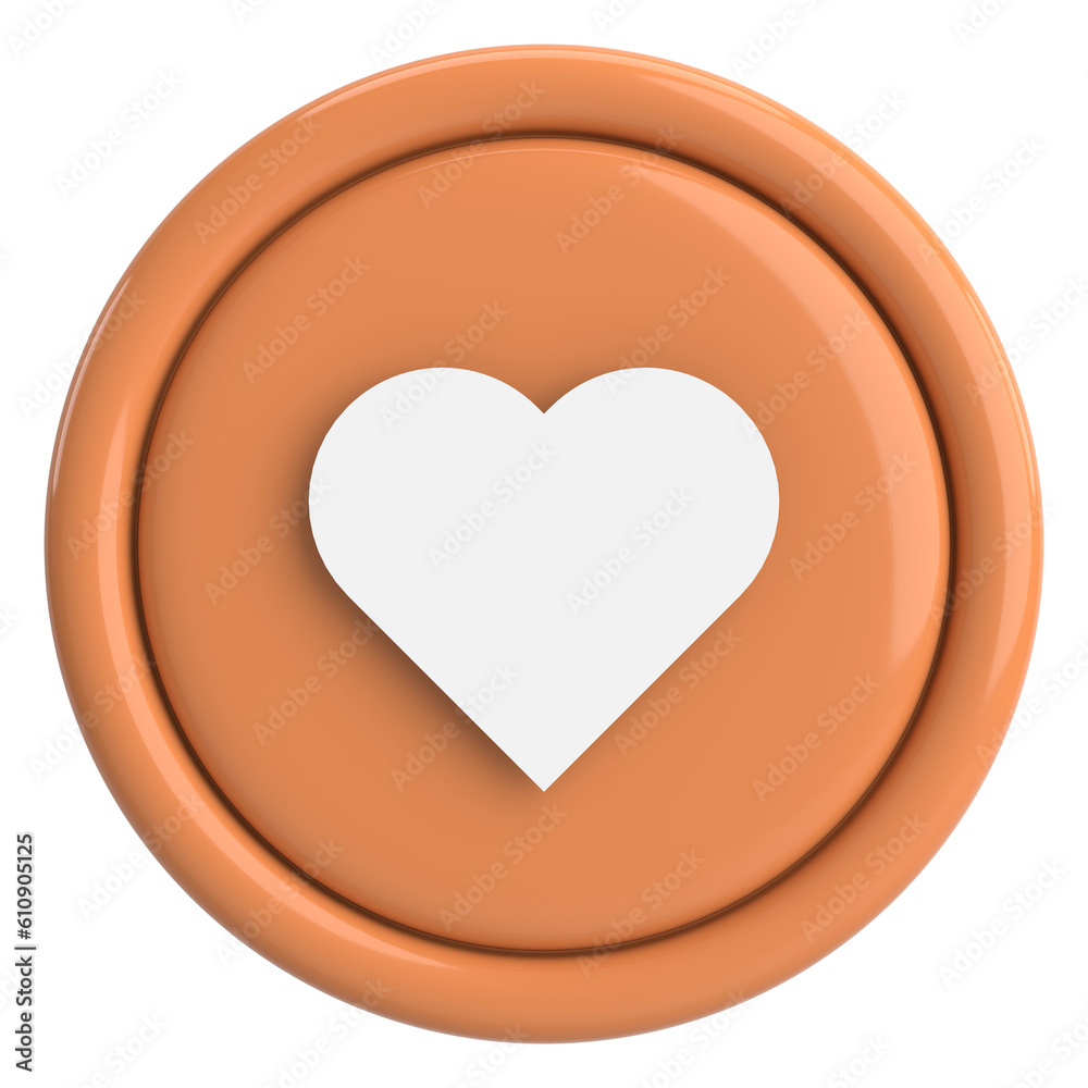 Like button. Like icon. 3D illustration. Like button. Like icon. 3D illustration.