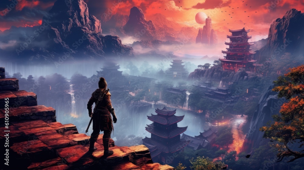 Obraz premium Beautiful Game Environment Art