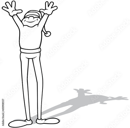 Drawing of a Stick Figure w...