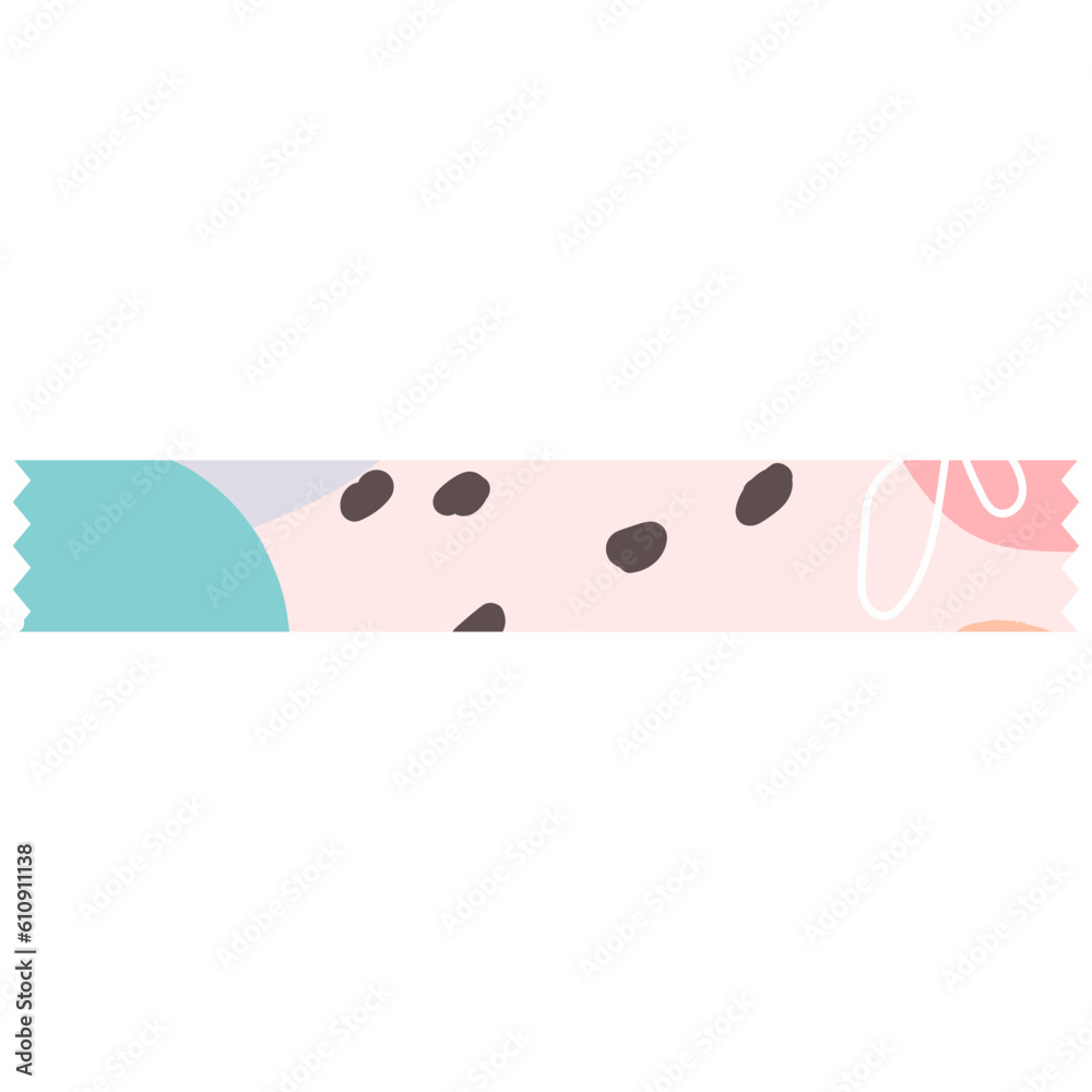 Fototapeta premium Pastel abstract washi tape