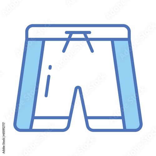 Shorts icon in modern style, beachwear vector