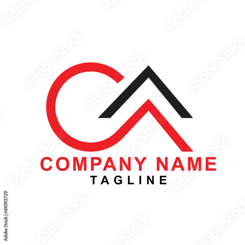 caa typography logo design alphabet photo