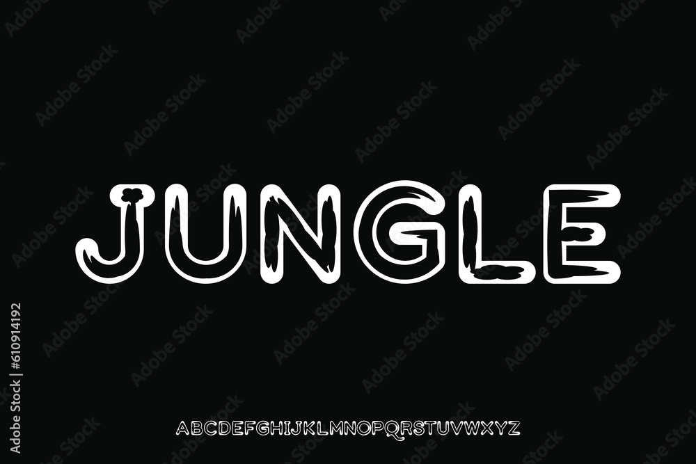 Display font vector design suitable for headline, poster, title and