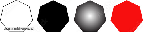 heptagon or septagon shape photo