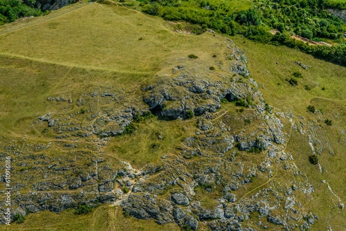 Bei den Ofnet-Höhlen am Rieskrater nahe Holheim in Schwaben photo