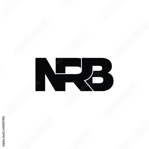 NRB letter monogram logo design vector photo
