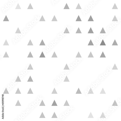 Abstract seamless geometric pattern. Mosaic background of black triangles. Evenly spaced big shapes of different color. Vector illustration on white background