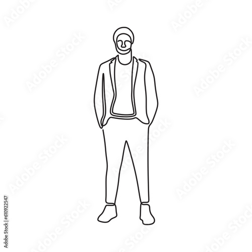 a outline human graphic conceptual draw