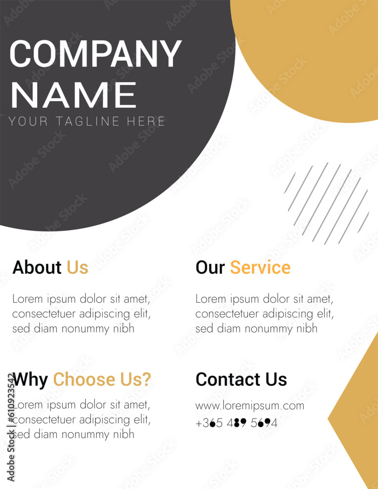 Fototapeta premium Flyer Design Template
