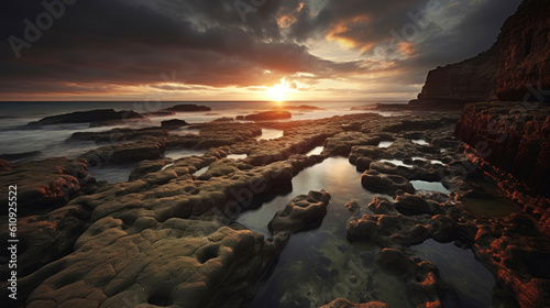 Beautiful ocean landscape. ...
