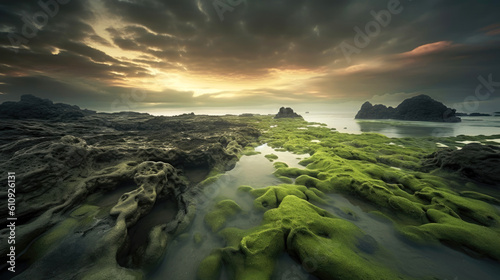 Beautiful ocean landscape. ...