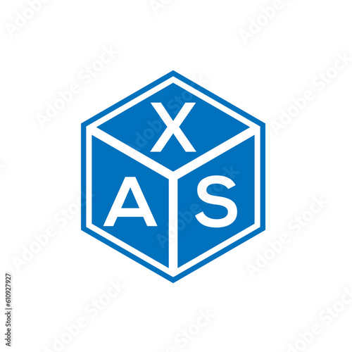 XAS letter logo design on white background. XAS creative initials letter logo concept. XAS letter design.
 photo