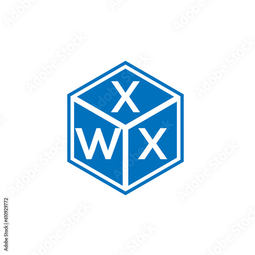 XWX letter logo design on black background. XWX creative initials letter logo concept. XWX letter design.
 photo