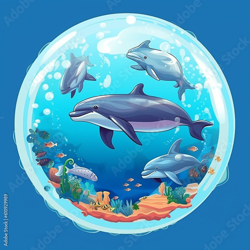 Nature Ocean World Day Illustration AI Generated