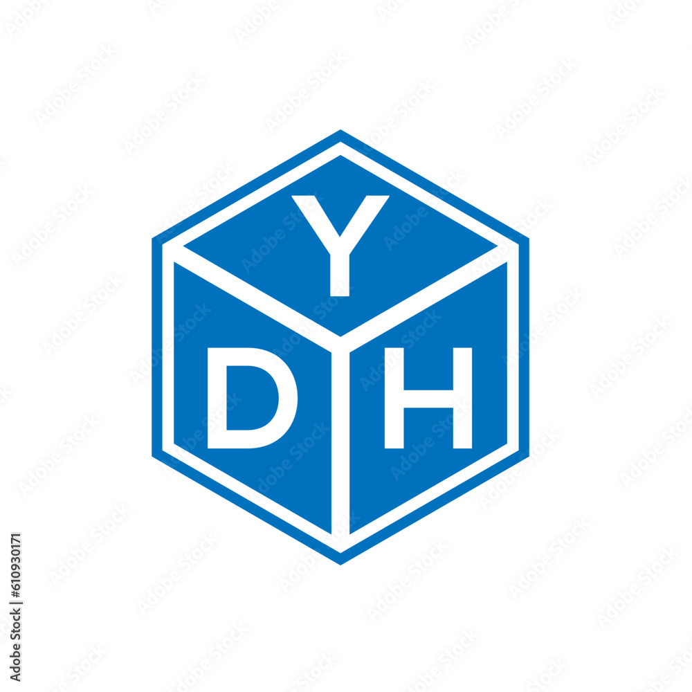 YDH letter logo design on black background. YDH creative initials letter logo concept. YDH letter design.
YDH letter logo design on black background. YDH creative initials letter logo concept. YDH letter design.