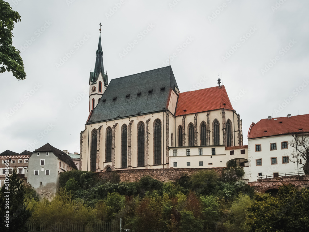 The Church of Saint Vitus in Cesky Krumlov, Czech Republic