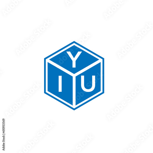 YIU letter logo design on white background. YIU creative initials letter logo concept. YIU letter design.
 photo