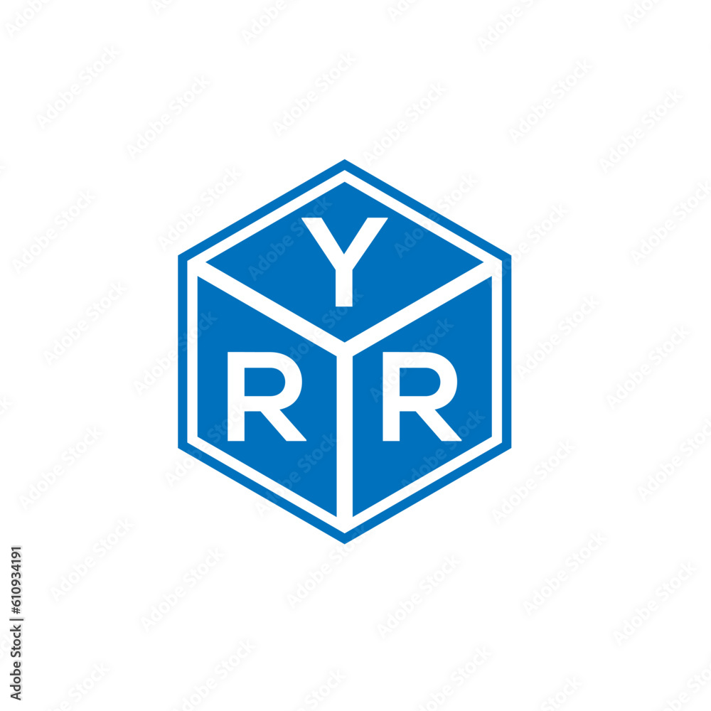 YRR letter logo design on white background. YRR creative initials letter logo concept. YRR letter design.

