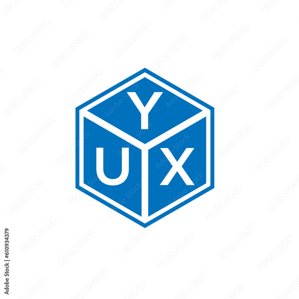 YUX letter logo design on white background. YUX creative initials letter logo concept. YUX letter design.
YUX letter logo design on white background. YUX creative initials letter logo concept. YUX letter design.