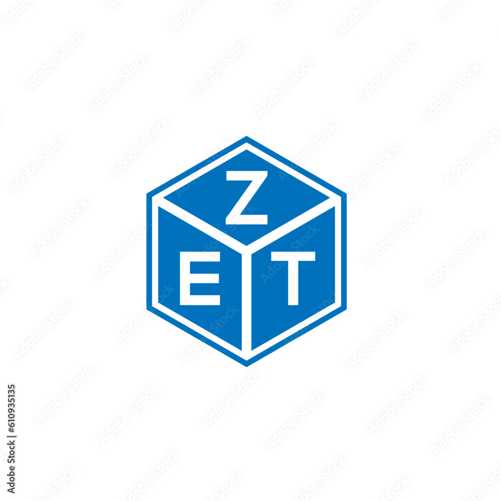 ZET letter logo design on white background. ZET creative initials letter logo concept. ZET letter design.
