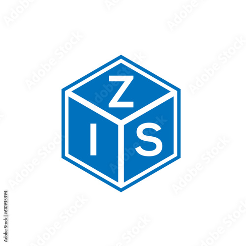 ZIS letter logo design on white background. ZIS creative initials letter logo concept. ZIS letter design.
 photo