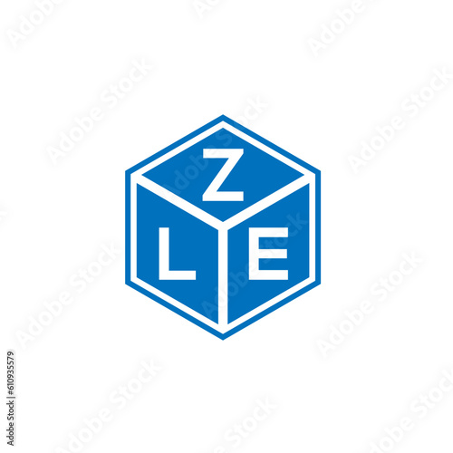 ZLE letter logo design on white background. ZLE creative initials letter logo concept. ZLE letter design.
